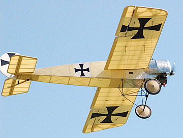 SR Batteries Fokker Eindecker E1 in flight.