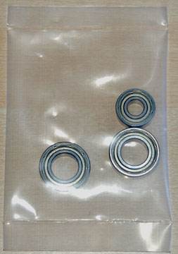 Main shaft and start shaft bearings.