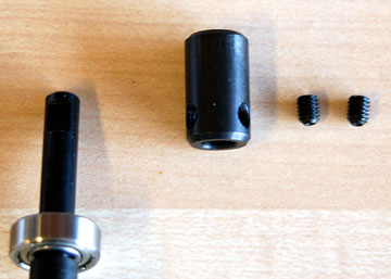 Starter coupling and set screws.