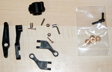 Parts for the washout assembly.
