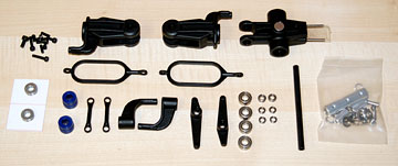 Parts for the main rotor head assembly.