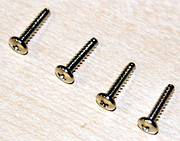 Servo mounting screws.