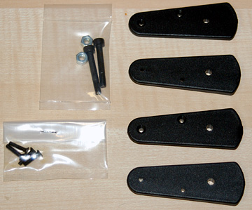 Parts for the rotor blade assembly.  Blades are not shown.