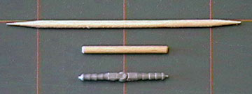 Make hinge dummies from appropriate diameter dowel.