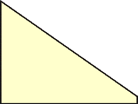 A delta wing with a tip chord greater than zero has an area of the average chord times the wing span.