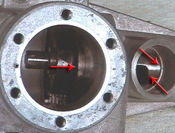 Warming the crankcase allows the rear bearing and crankshaft to slide in place