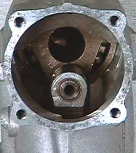 The connecting rod seated properly on the crank-pin