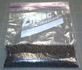 Ziploc-type baggies make excellent "bean bags" for holding lead shot.
