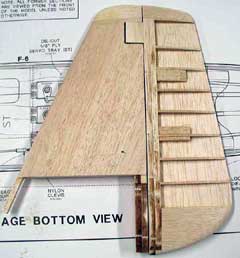 P-51 Mustang Fin and Rudder