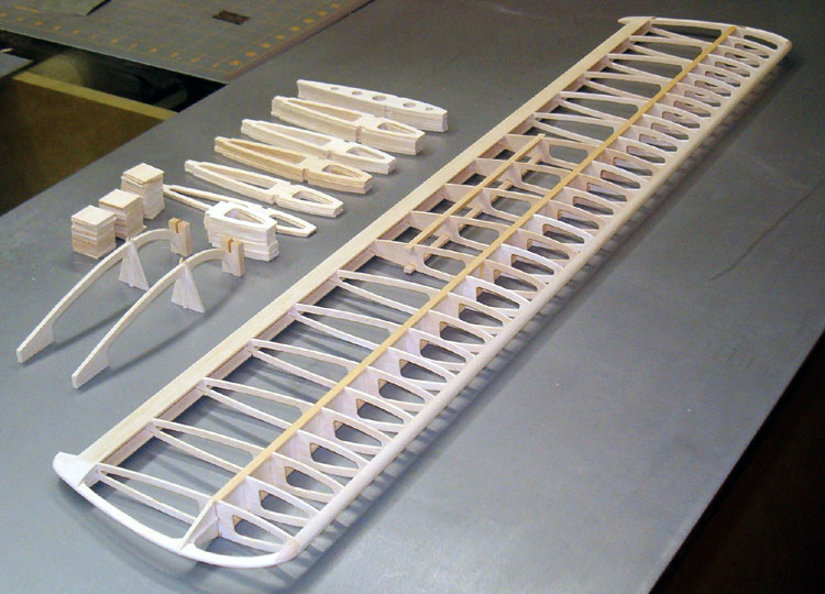 Airfield Models - Styles of Model Aircraft Wing Construction