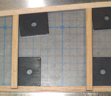 Fit the sanded end of the brace and mark the other end with a single-edge razor blade.