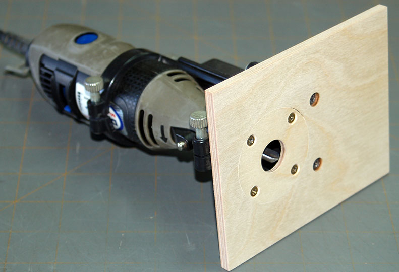 Dremel tool shop for routing wood