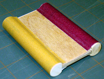 A finished double-sided fillet sander.