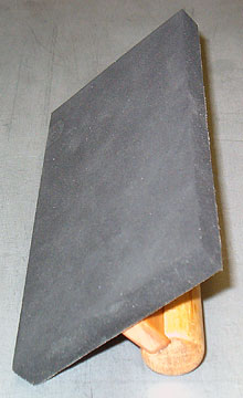 Blending/Contour Sander uses self-adhesive neoprene foam (sponge) rubber.